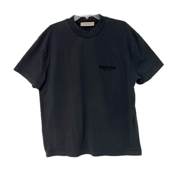 Essentials Other - Fear Of God Essentials Men T-Shirt Black Size M Stretch Short Sleeve Cotton